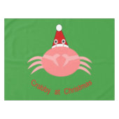 kerstkrab tafelkleed (Voorkant (Horizontaal))