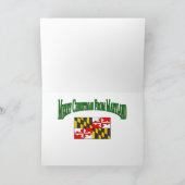 kerstkrab uit Maryland Feestdagen Kaart (Binnen)