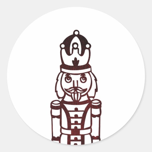 kerstkraker ronde sticker (Voorkant)