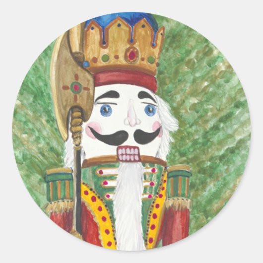 kerstkraker ronde sticker (Voorkant)