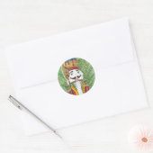 kerstkraker ronde sticker (Envelop)