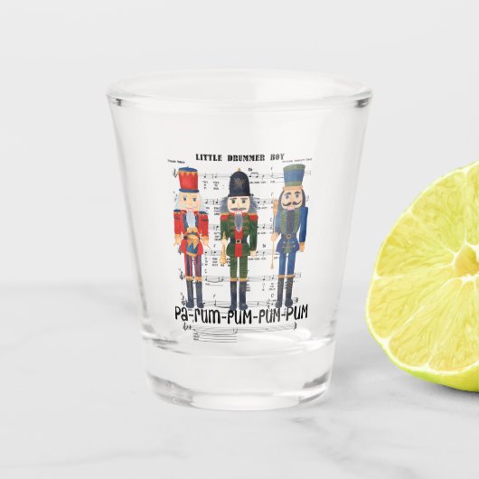 kerstkraker shot glas (Voorkant)