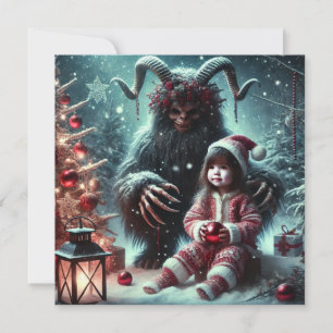 kerstkrampus feestdagenkaart