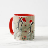 kerstkranen mok (Voorkant links)