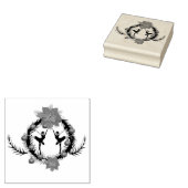 Kerstkrans Ballerina meisjes Rubberstempel (Gestempeld)