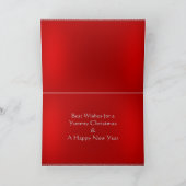 Kerstkrans Cupcakes Ornament Kaart (Binnen)