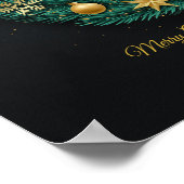 Kerstkrans Familie Foto Poster (Hoek)