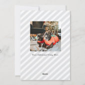 Kerstkrans foto vakantie Kaart Sjabloon (Achterkant)