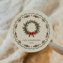 Kerstkrans in vintage stijl