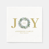 Kerstkrans "Joy" Servet (Voorkant)