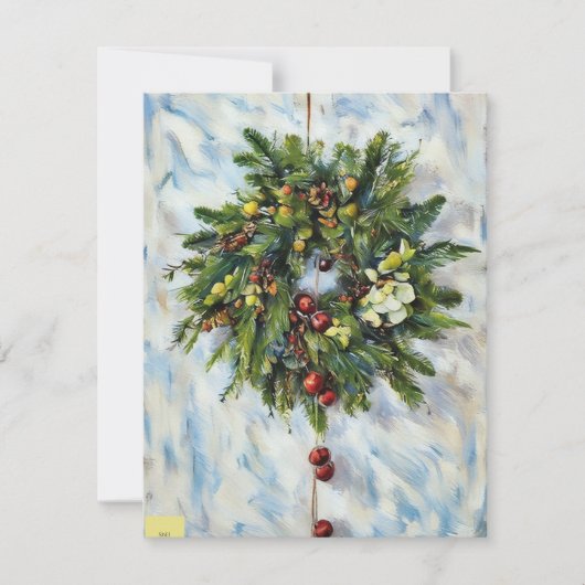 Kerstkrans kaart (Voorkant)