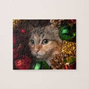 Kerstkrans Kat (110 Stuk) Jig Saw Puzzel