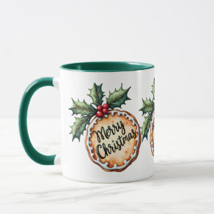 Kerstkrans Koekje met Hulst Bessen Mok