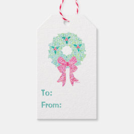 Kerstkrans Labels van Sue Weidlich Cadeaulabel