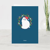 Kerstkrans Lapjeskat Kaart (Achterkant)