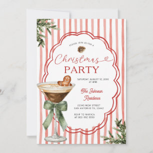Kerstkrans martini Kerstmis Kaart