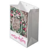 Kerstkrans Medium Cadeauzakje (Voorkant Gekanteld)