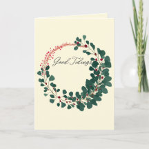 Kerstkrans met goede wensen