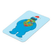 Kerstkrans met vintage Cookie Monster Magneet (Linkerzijde)