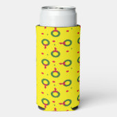 Kerstkrans polka stippen geel (Seltzer Achterkant)