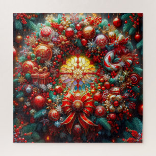 Kerstkrans puzzel