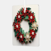 Kerstkrans quill vakantie ornament (Voorkant links)