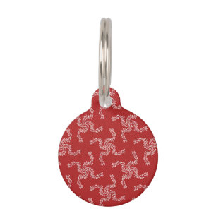 Kerstkrans rood, kerstdecoratie, Kerstmis Huisdierpenning