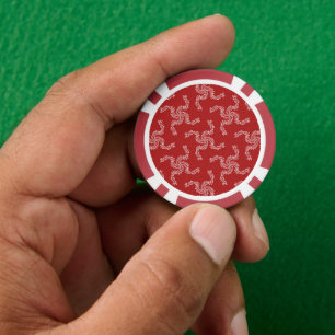 Kerstkrans rood, kerstdecoratie, Kerstmis Poker Chips