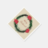 Kerstkrans servetten (Hoek)