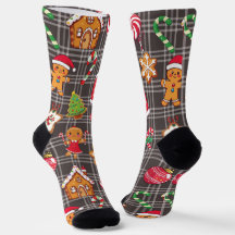 Kerstkrans Soks Kerstprint Soks