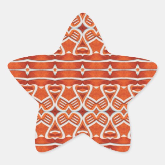 KERSTKRANS Ster Stickers (Voorkant)