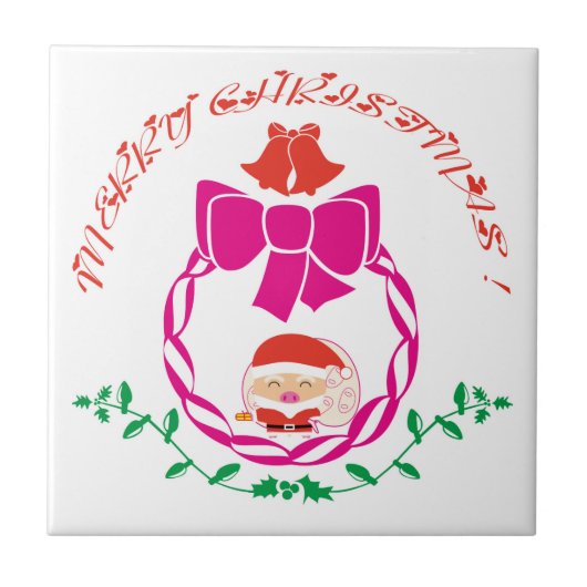 Kerstkrans Tegeltje (Voorkant)
