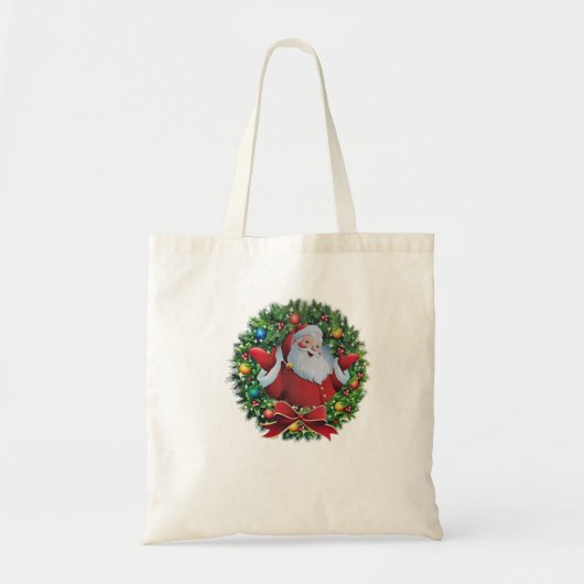 Kerstkrans Tote Bag (Voorkant)