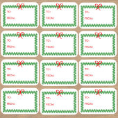 Kerstkrans 'Van en voor' stickerlabels Sticker