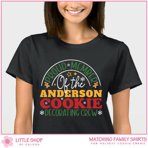 Kerstkrans Versier Crew Familie T-shirt