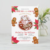 Kerstkrans Versieren Feest Uitnodiging (Staand voorkant)