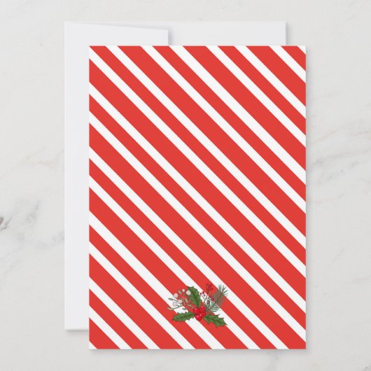 Kerstkrans Versieren Feestje Kaart (Achterkant)