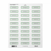Kerstkrans verzendlabels etiket (Full Sheet)