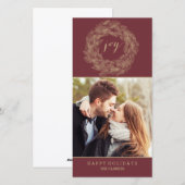 KERSTKRANS | VREUGDE | STIJLVOLE FEestKAART Feestdagenkaart (Voorkant / Achterkant)