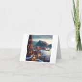 Kerstkrans Winter Feestdagen Kaart (Achterkant)