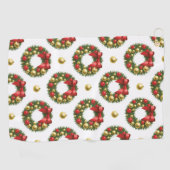 Kerstkransen Golfhanddoek (Horizontaal)
