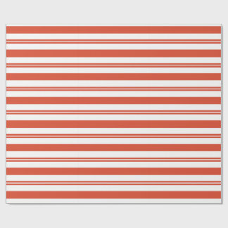 Kerstkranskoor-Gift Wrap met Grote Strepen Cadeaupapier