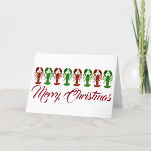 kerstkreeften feestdagen kaart