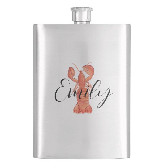 Kerstkreeften Waterverf van schaaldieren Snowflake Flacon (Voorkant)