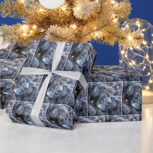 Kerstkristallen sneeuwvlokkerhangertje cadeaupapier
