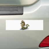 kerstkrokodil bumpersticker (Op auto)