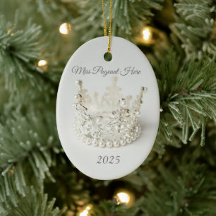 Kerstkroonornament Keramisch Ornament
