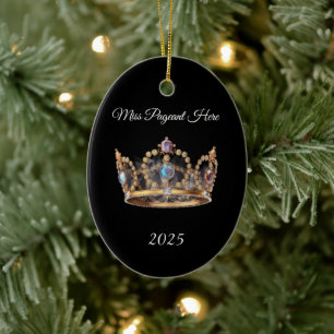 Kerstkroonornament Keramisch Ornament