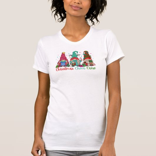 kerstkruimelgnomen sneeuwfamilie t-shirt (Voorkant)
