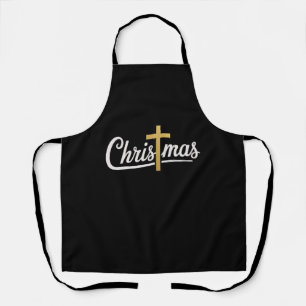 Kerstkruis Familie Matching Jezus Cadeau Idee Schort